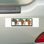 アフリカ動物Collage2 バンパーステッカー (車上)