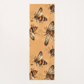 アフリカ化ミツバチのモザイクカラフルパターン ヨガマット (裏面)