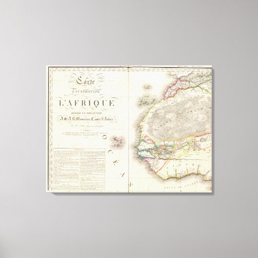 アフリカ北西部 キャンバスプリント (正面)