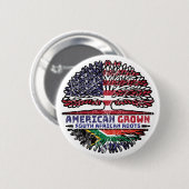アフリカ南アフリカ米国アメリカ合衆国統一された州 缶バッジ (正面&裏面)