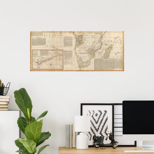 アフリカ南部 ポスター (ホームオフィス)