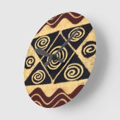 アフリカ原始の教皇 ラウンド壁時計 (傾斜)