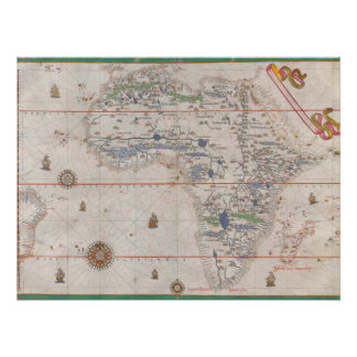 アフリカ古写本アトラス1587ヴィンテージ地図 ポスター