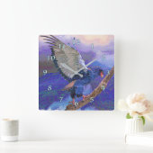 アフリカ向けバテレアフレ敬礼 スクエア壁時計 (ホーム)