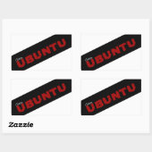 アフリカ哲学「Gira Ubuntu」 長方形シール (シート)