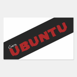 アフリカ哲学「Gira Ubuntu」 長方形シール