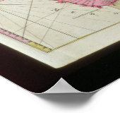 アフリカ国の地図 ポスター (角)