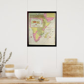 アフリカ国の地図 ポスター (キッチン)