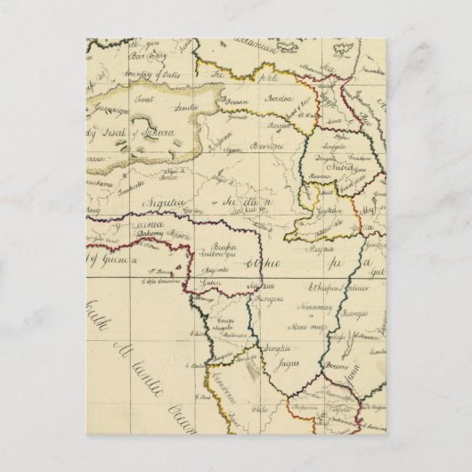 アフリカ地中海の、 ポストカード (正面)