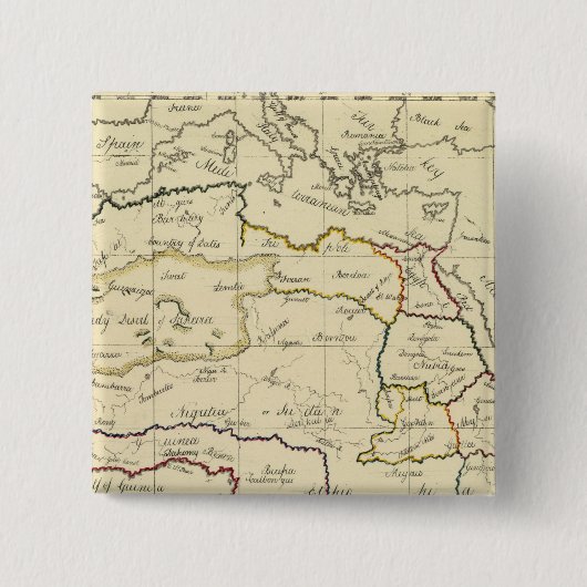 アフリカ地中海の、 缶バッジ (正面)