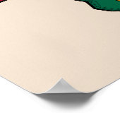 アフリカ地図と黒の歴史月間 ポスター (角)