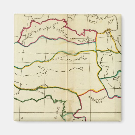 アフリカ地図なし マグネット (正面)