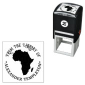 アフリカ地図のシルエット 「」所蔵 セルフインキングスタンプ (インサイチュ)
