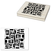 アフリカ地図デザインゴム印 ラバースタンプ (押印)