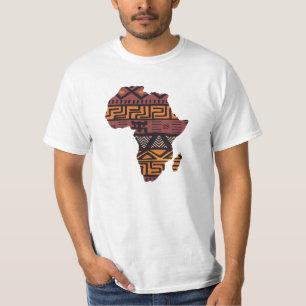 アフリカ地図パターン – アフリカ大陸 Tシャツ