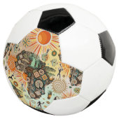 アフリカ地図装飾部族要素パターン サッカーボール (3/4)