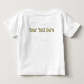 アフリカ地図装飾部族要素パターン ベビーTシャツ (裏面)