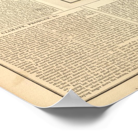 アフリカ地図2 ポスター (角)