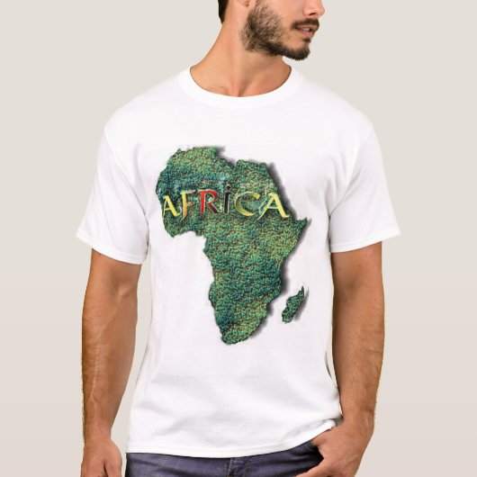 アフリカ地図 Tシャツ (正面)