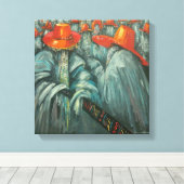 アフリカ壁デコ キャンバスプリント (インサイチュ (ウッドフロア))