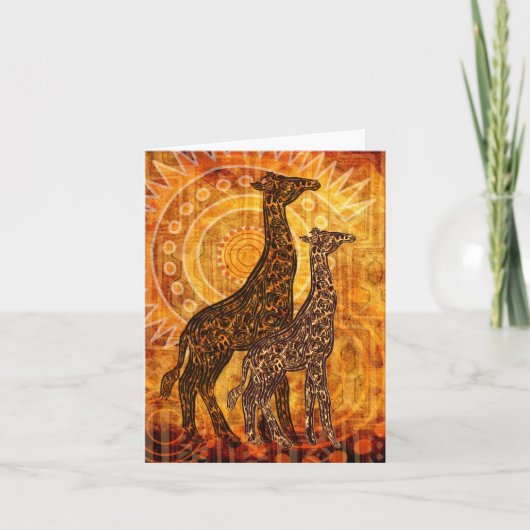 アフリカ夏 カード (正面)