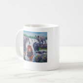 アフリカ大きい5 コーヒーマグカップ (正面左)