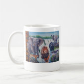 アフリカ大きい5 コーヒーマグカップ (左)