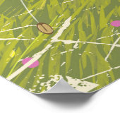 アフリカ大きな猫ヴィンテージポスター ポスター (角)