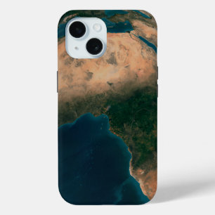 アフリカ大陸の上の宇宙から完全な地球。 iPhone 15ケース