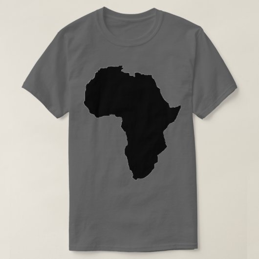 アフリカ大陸の地図2 Tシャツ (デザイン正面)