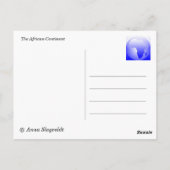 アフリカ大陸の地図 ポストカード (裏面)