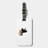 アフリカ大陸サファリ ラゲッジタグ (正面縦)