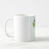 アフリカ大陸美しいママアフリカカラフル コーヒーマグカップ (左)