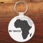 アフリカ大陸 キーホルダー (正面)