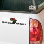 アフリカ大陸 バンパーステッカー (トラック上)