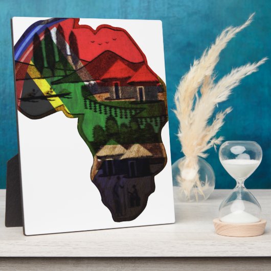 アフリカ大陸 フォトプラーク (側面)