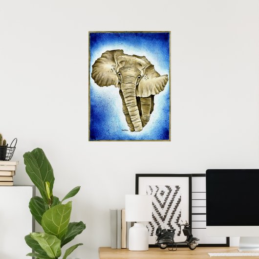 アフリカ大陸 ポスター (ホームオフィス)