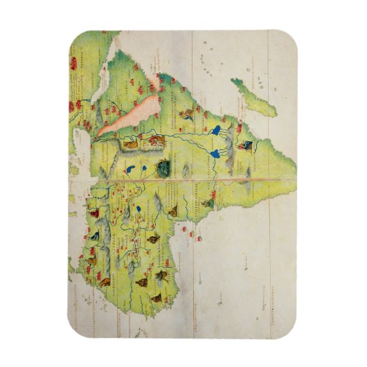 アフリカ大陸 マグネット (縦)