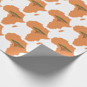 アフリカ大陸 ラッピングペーパー (角)