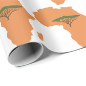 アフリカ大陸 ラッピングペーパー (ロールコーナー)