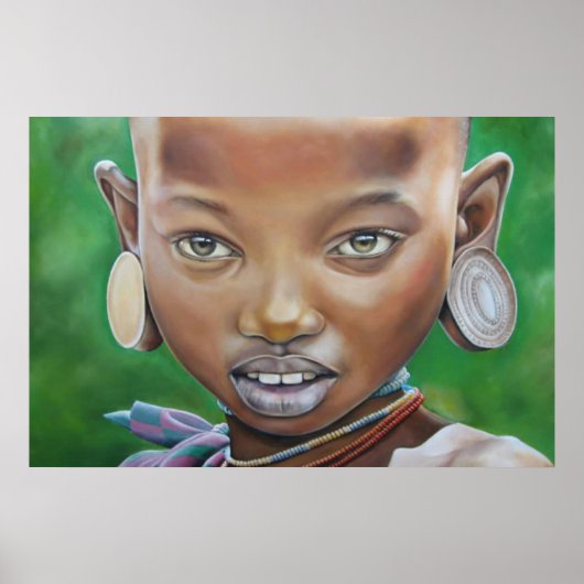 アフリカ女子ポスター ポスター (正面)