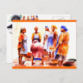 アフリカ女性の今日1 27 2012 ポストカード (正面/裏面)