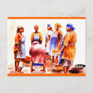 アフリカ女性の今日1 27 2012 ポストカード