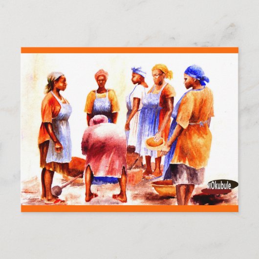 アフリカ女性の今日1 27 2012 ポストカード (正面)