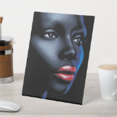 アフリカ女性アートのペデスタルサイン 台座サイン (インサイチュ)