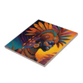 アフリカ女性セラミックタイル タイル (側面)