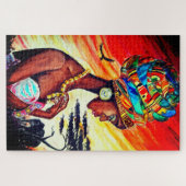 アフリカ女性パズル ジグソーパズル (横)