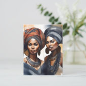 アフリカ女性ポートレートD シーズンカード (スタンド正面)