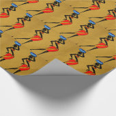 アフリカ女性ラッピング紙 ラッピングペーパー (角)