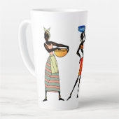 アフリカ女性ラテマグ カフェラテマグ (左アングル)